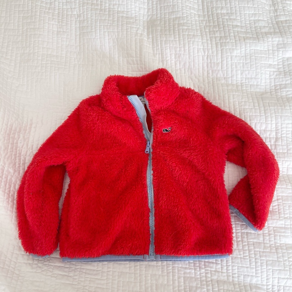 Vineyard Vines Red Fleece Jacket